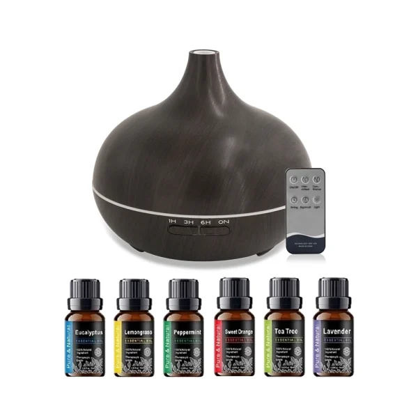 Diffuser For Home 550ml For Home Essential Oil Aroma Oil Diffuser with Remote Control  Ultrasonic Cool Mist Humidifier  7 Color