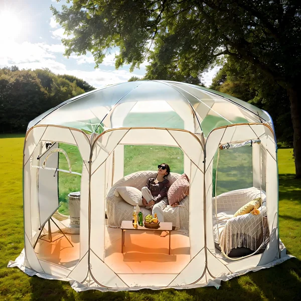 Transparent Camping Tent – Bubble Design, Wind/Waterproof