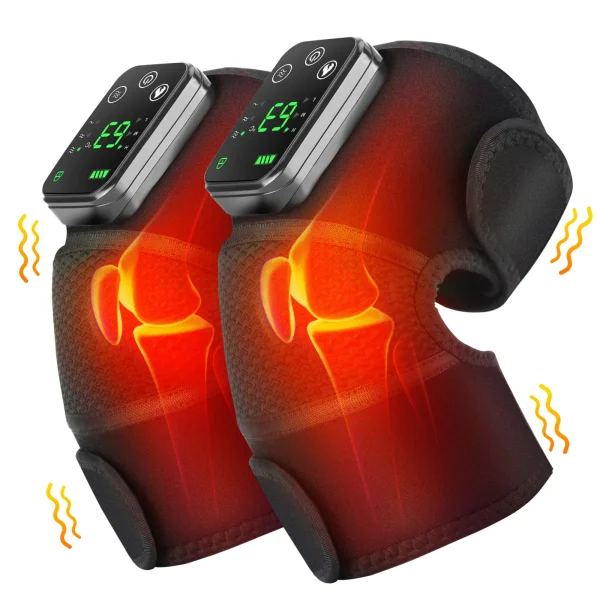 3-in-1 Thermal Massager for Knee, Shoulder & Elbow – Heating & Vibration Brace for Arthritis & Muscle Relief